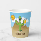 Gobelets En Papier Cactus avec bière (Recto)