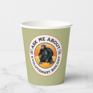 Gobelets En Papier Cadeau d'humour sur l'évolution pour un professeur