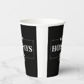 Gobelets En Papier Cadeau personnalisé de Noël heureux vacances (Droite)