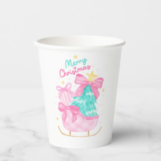 Gobelets En Papier cadeau x sarcelle et rose