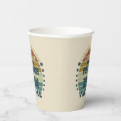 Gobelets En Papier Cadeaux d'anniversaire vintages personnalisés (Droite)