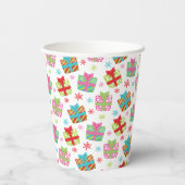 Gobelets En Papier Cadeaux de Noël fantasques (Verso)