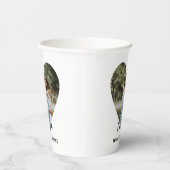 Gobelets En Papier Cadres cardiaques photo personnalisées Calligraphi (Droite)