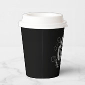 Gobelets En Papier Café à deux tons en carton à main de cacao chaud (Droite)
