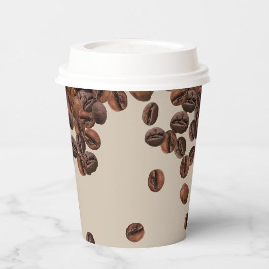 Gobelets En Papier Café Beans Café (Gauche)