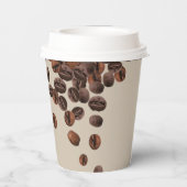 Gobelets En Papier Café Beans Café (Verso)