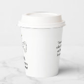 Gobelets En Papier "Café : Câbles de protection de Mère Nature !" DIV (Gauche)