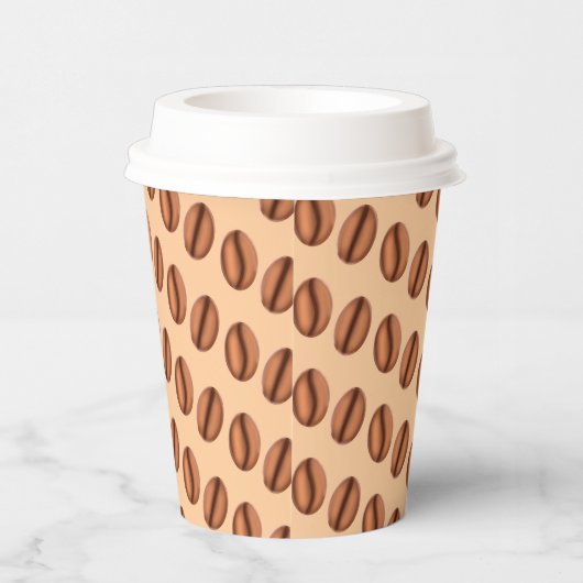 Gobelets En Papier Café Caféine Haricots (Droite)