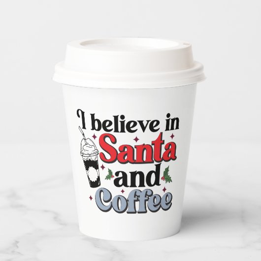Gobelets En Papier Café cool fête de Noël (Recto)