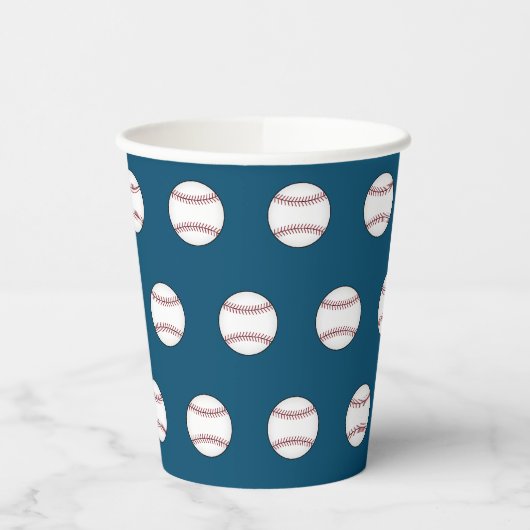 Gobelets En Papier Café de base-ball Anniversaire Barbecue (Gauche)