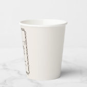 Gobelets En Papier Café Dessiné À La Main Thème Fête des mariées Tass (Gauche)