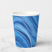 Gobelets En Papier Café en marbre bleu (Gauche)