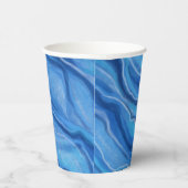 Gobelets En Papier Café en marbre bleu (Droite)