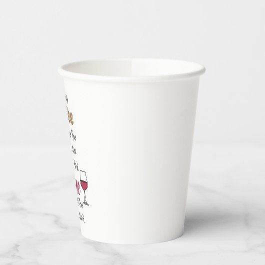 Gobelets En Papier Café Et Vin (Gauche)