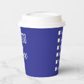 Gobelets En Papier café expresso modifiable (Gauche)