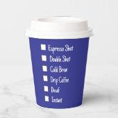Gobelets En Papier café expresso modifiable (Verso)