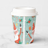 Gobelets En Papier Café Festif de Noël du Père Noël (Droite)