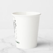 Gobelets En Papier Café floral moderne simple (Gauche)