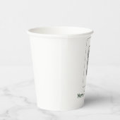 Gobelets En Papier Café floral moderne simple (Droite)
