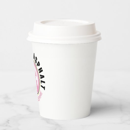 Gobelets En Papier Café jetable + Lid Set (Gauche)