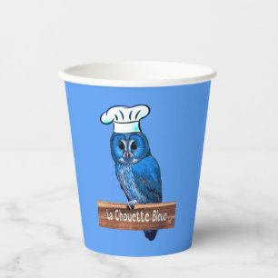 Gobelets En Papier Café La Chouette Bleue