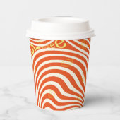 Gobelets En Papier Café Latte Love Vibrant Tasses en papier (Verso)