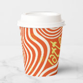 Gobelets En Papier Café Latte Love Vibrant Tasses en papier (Recto)