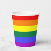 Gobelets En Papier Café LGBT Gay Rainbow Pride (Recto)