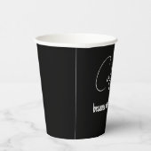 Gobelets En Papier Café noir simple, parce que Adulte est dur (Droite)