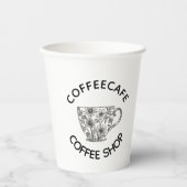 Gobelets En Papier Café Obsessionnel Cute Barista (Recto)