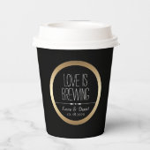 Gobelets En Papier Café personnalisé pour mariés (Verso)