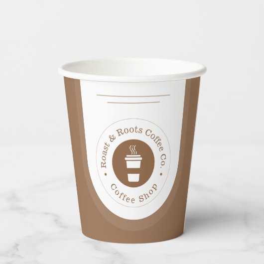 Gobelets En Papier Café professionnel moderne (Verso)