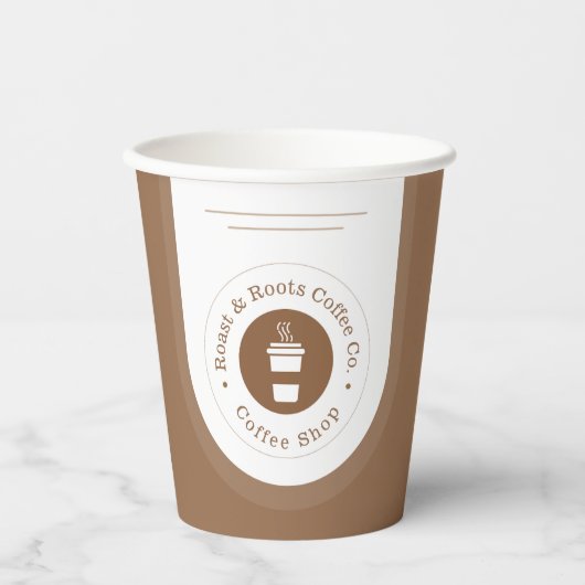 Gobelets En Papier Café professionnel moderne (Recto)