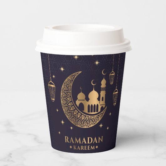 Gobelets En Papier Café Ramadan Kareem (Verso)