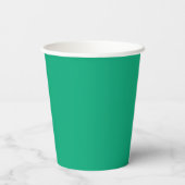 Gobelets En Papier Café simple Pastel Green Paper tasses (Verso)
