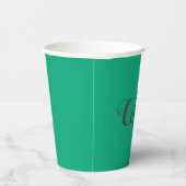 Gobelets En Papier Café simple Pastel Green Paper tasses (Droite)