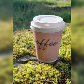 Gobelets En Papier Cafés jetables Crème de framboise rose