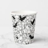 Gobelets En Papier Calaveras décoratives Halloween (Recto)