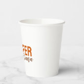 Gobelets En Papier Calligraphie Elegant Plain Ajouter son propre nom (Gauche)