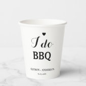 Gobelets En Papier Calligraphie moderne i do barbecue douche nuptiale (Recto)