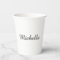Calligraphie Nom Creative Trendy White