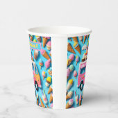 GOBELETS EN PAPIER " CAMION À CRÈME DE GLACE " (Droite)