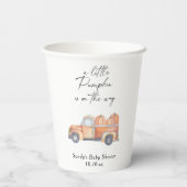 Gobelets En Papier Camion citrouille - Petit citrouille est en route (Verso)