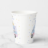 Gobelets En Papier Camion crème glacée 2 scoops deuxième anniversaire (Droite)