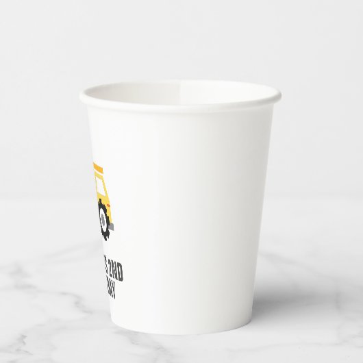 Gobelets En Papier Camion de construction Coupes de papier d'annivers (Gauche)