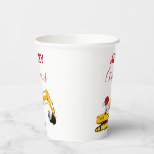 Gobelets En Papier Camion de construction de l'excavatrice de Noël (Gauche)