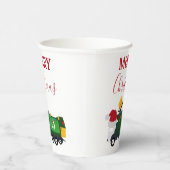 Gobelets En Papier Camion de recyclage de Noël (Droite)