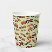 Gobelets En Papier Camion rouge produit de la ferme (Verso)