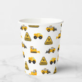 Gobelets En Papier Camions de construction Anniversaire de l'enfant (Gauche)