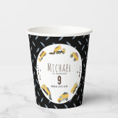 Gobelets En Papier Camions de construction Camions de construction Jo (Verso)